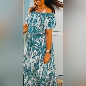 2 piece summer maxi dress